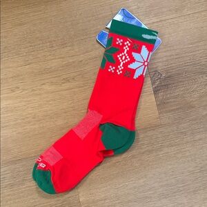 Brooks Festive Red and Green Socks
